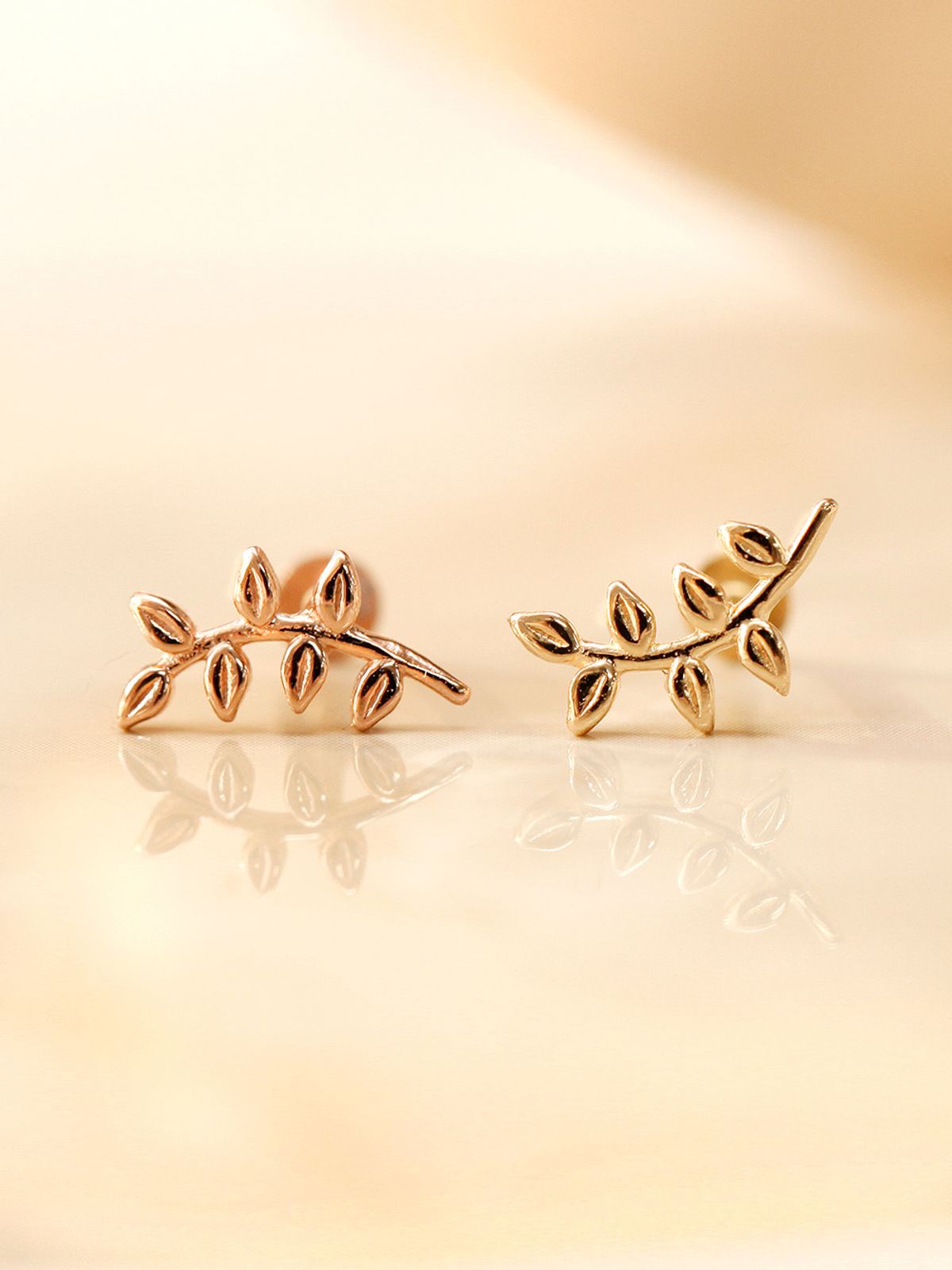 미니멀피어싱(MINIMALPIERCING) 14K 인터널 나뭇잎 라블렛 피어싱