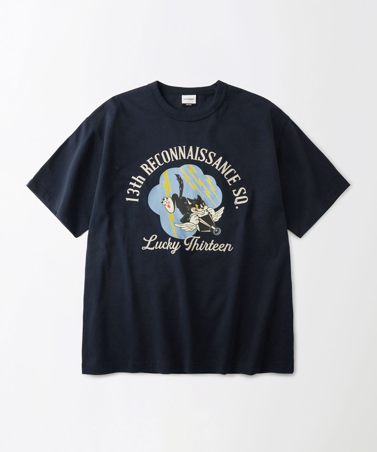 아웃스탠딩(OUTSTANDING) MIL SERIES TEE(LUCKY THIRTEEN)_NAVY