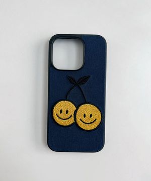 SMILE CHERRY [커스텀가능][패브릭 자수 케이스]