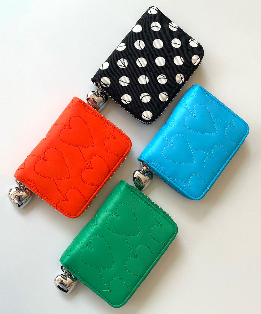 【HOLLY LOVES LOVE】Heart Quilting Wallet ★送料・関税込★ MUSINSA | HOLLY LOVES LOVE Heart Quilting Wallet [Mint]