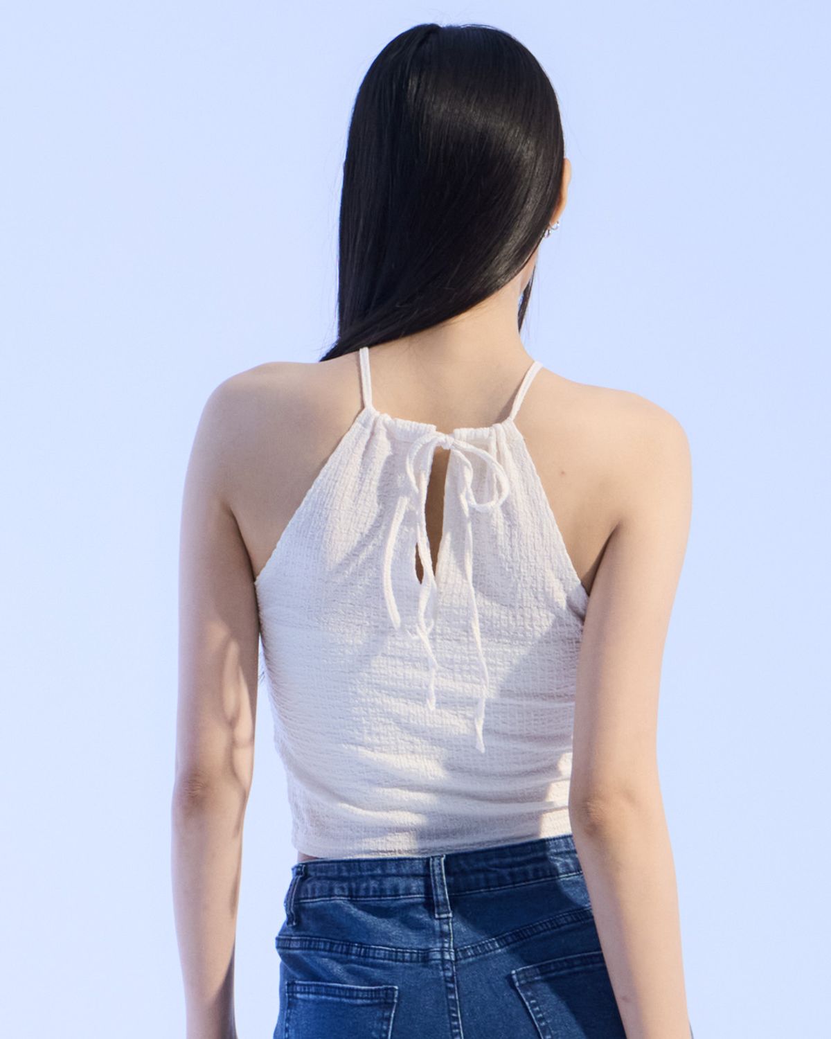 모아(MOAA) Tie Back Camisole (WHITE)