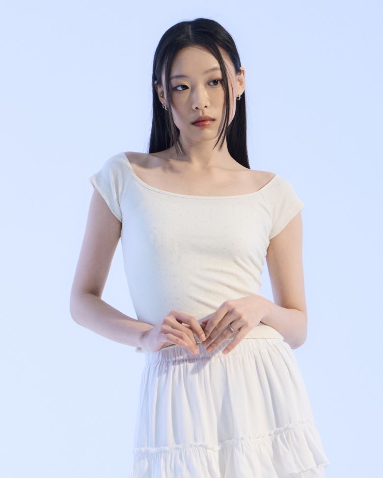 Moonlight Scoop Tee (IVORY)
