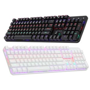 CK420 교체축 레인보우 LED 게이밍 기계식 키보드