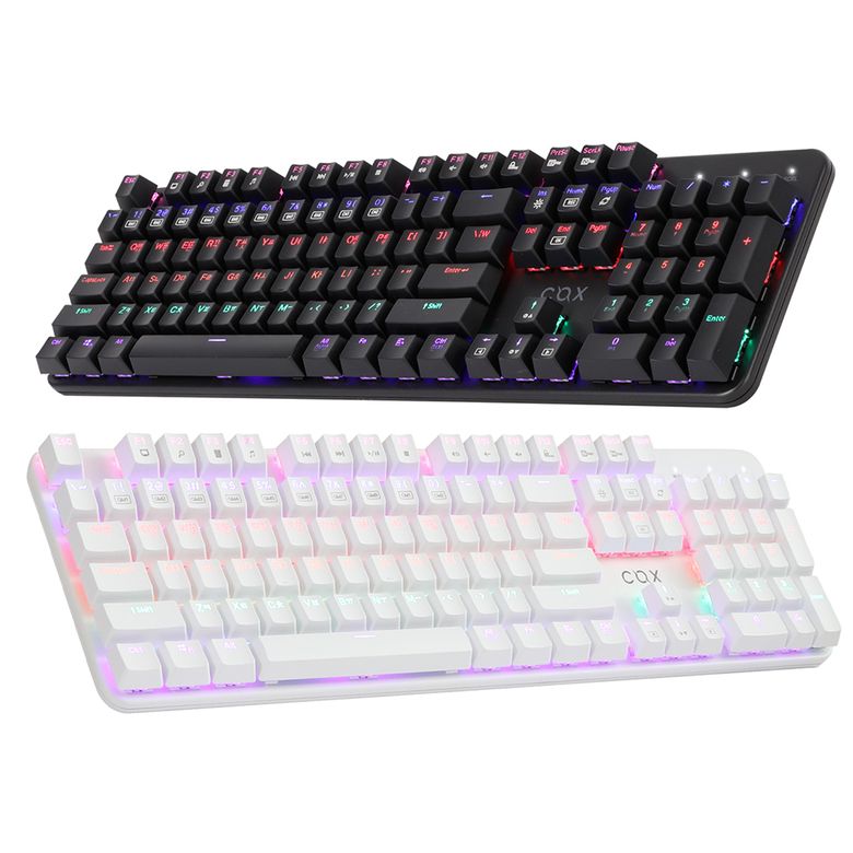 CK420 교체축 레인보우 LED 게이밍 기계식 키보드