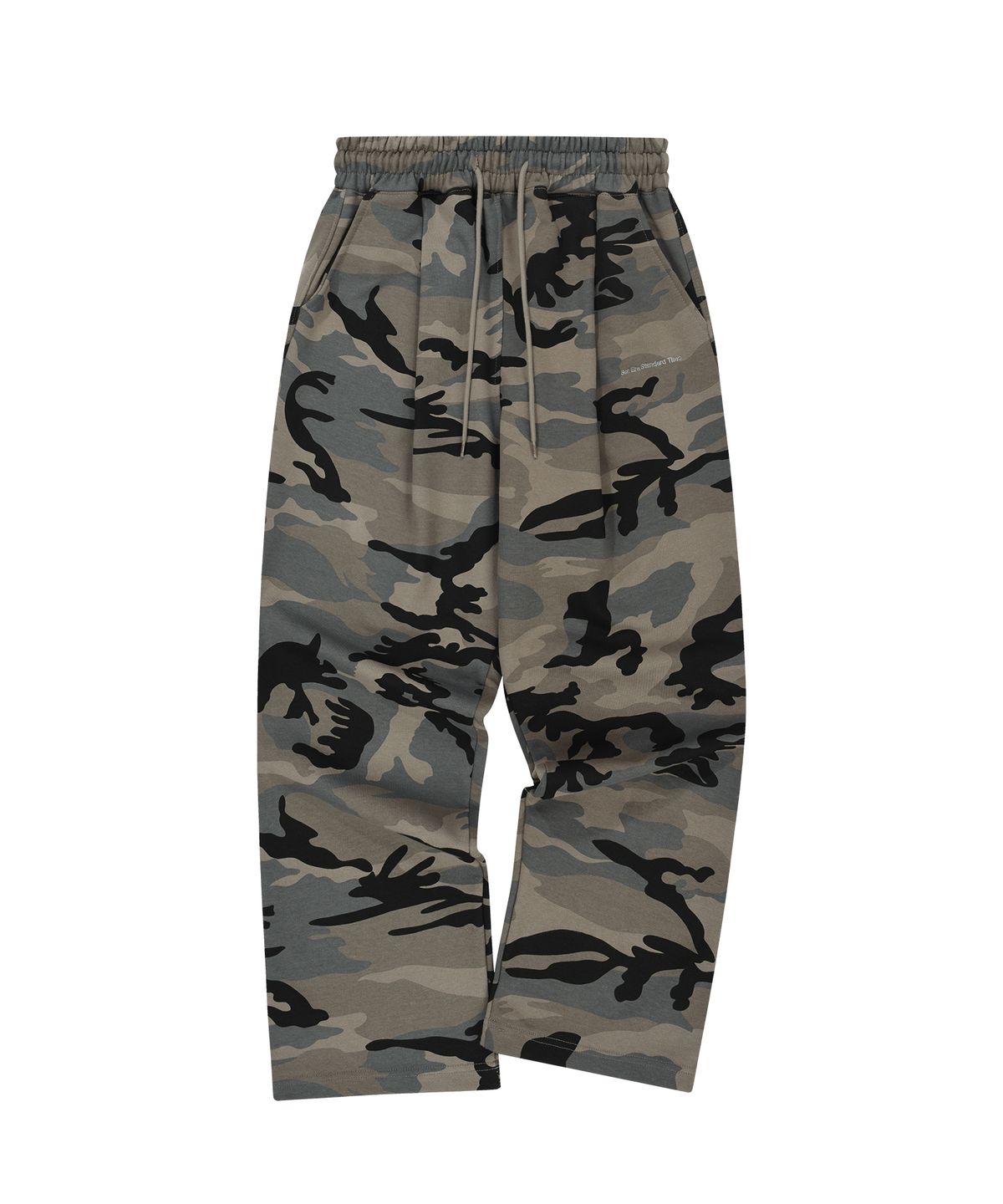 에스이에스티(S'EST) Camo Pintuck Wide Pants Gray
