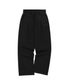 Relaxed Pintuck Wide Pants Black