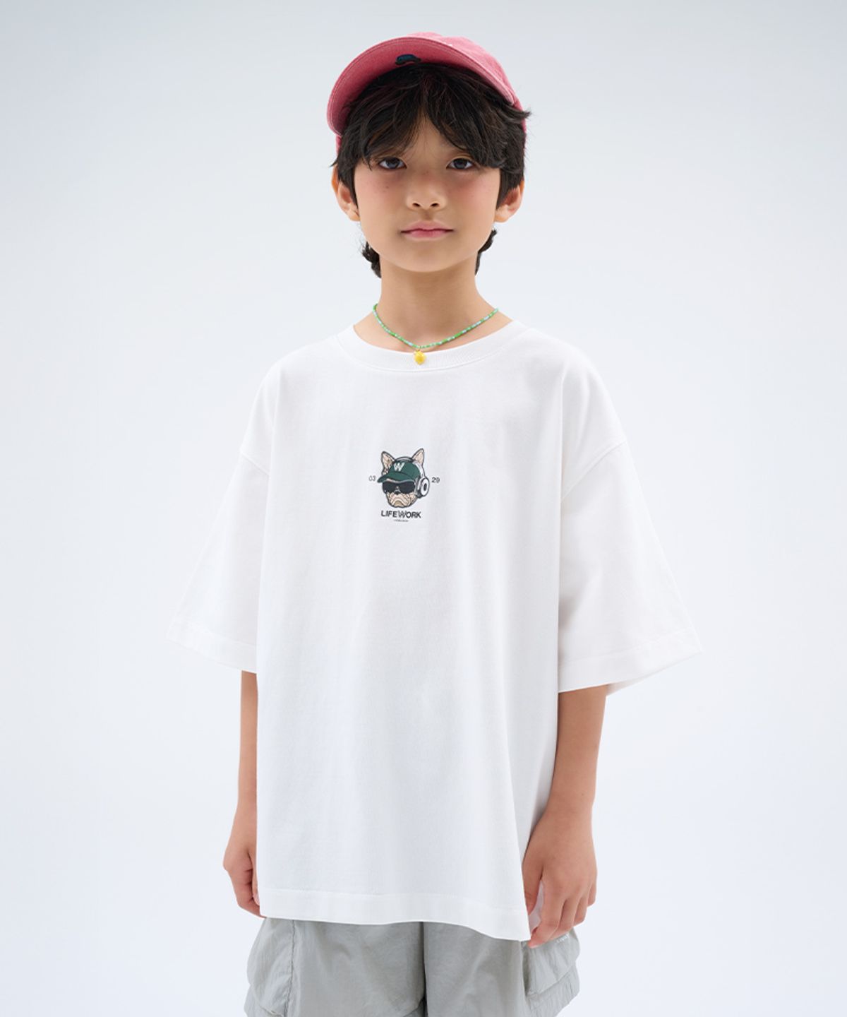 라이프워크 키즈(LIFEWORK KIDS) 키즈) 쿨 힙독 반팔 티셔츠