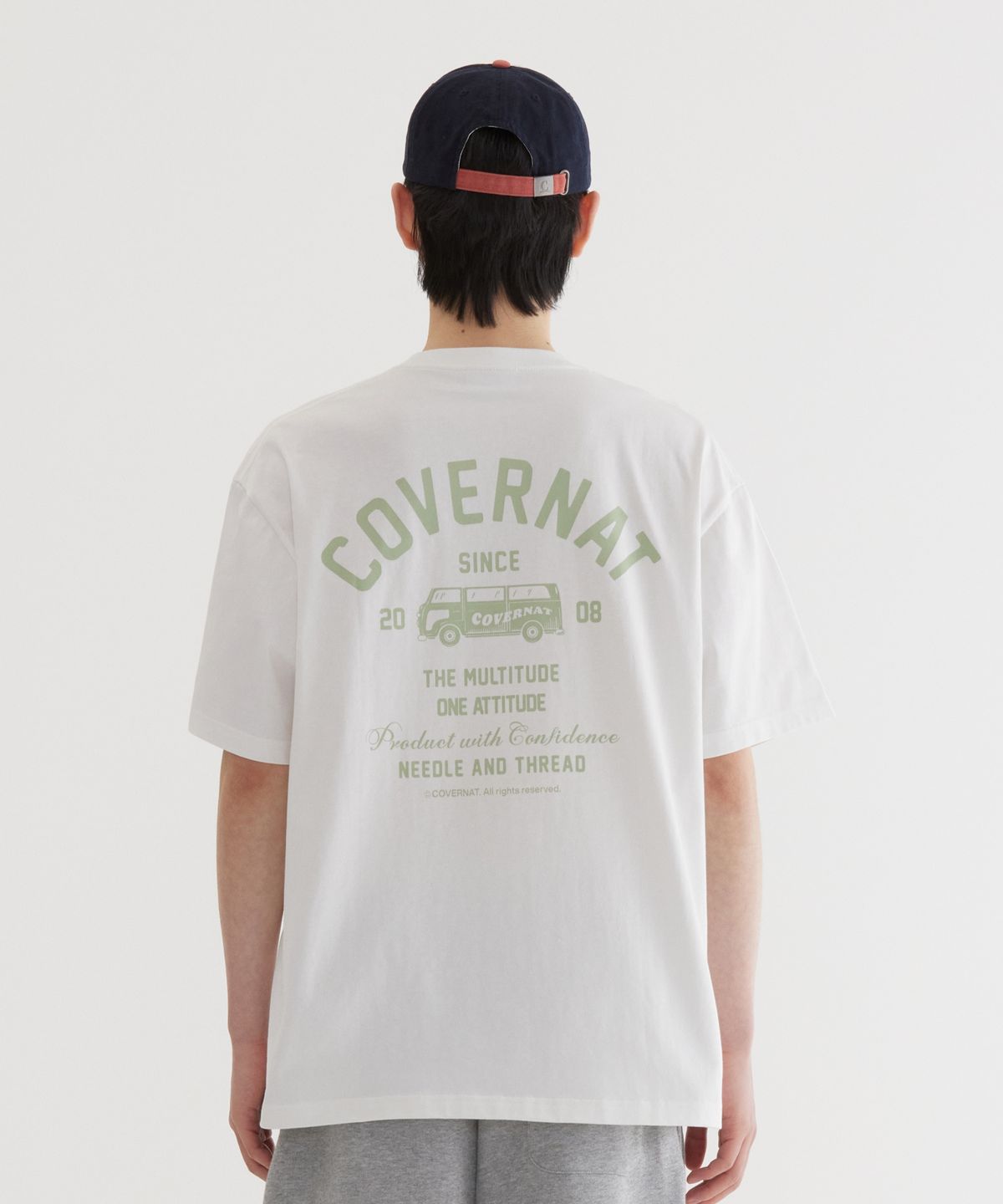 커버낫(COVERNAT) 트래블 버스 그래픽 티셔츠 White