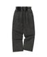 Washed Pintuck Wide Pants Black