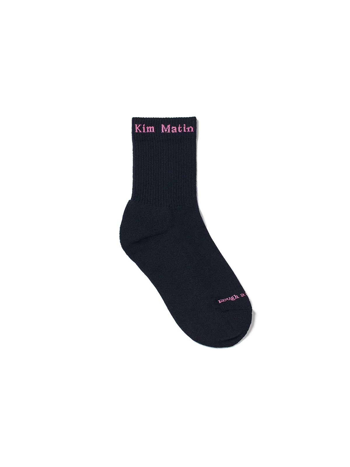 마뗑킴(MATIN KIM) MATIN SMALL LOGO CREW SOCKS IN BLACK