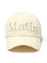 MATIN LOGO WASHED BALL CAP IN LIGHT BEIGE