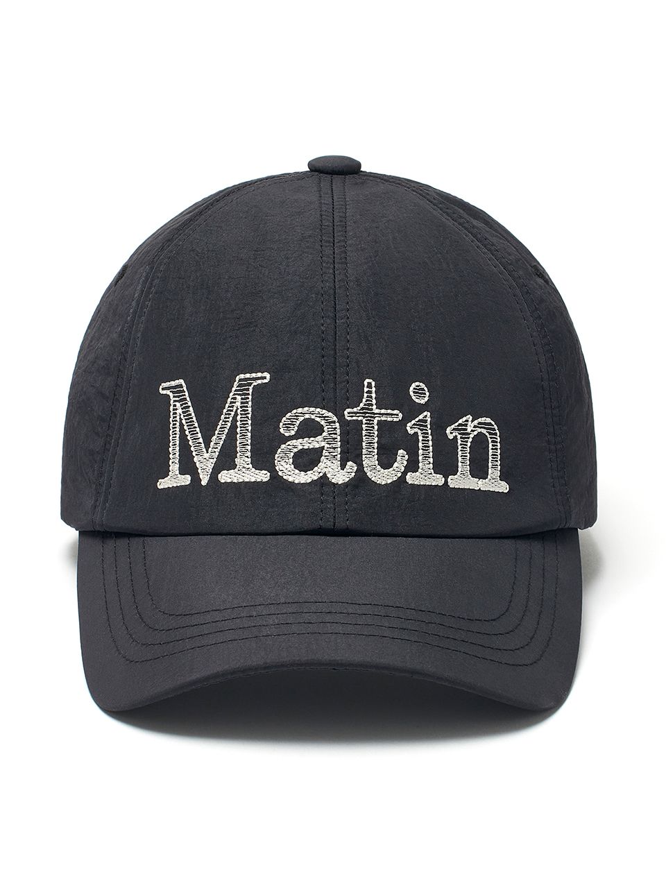 MUSINSA公式 | MATIN KIM MATIN GLOSSY BALL CAP IN BLACK