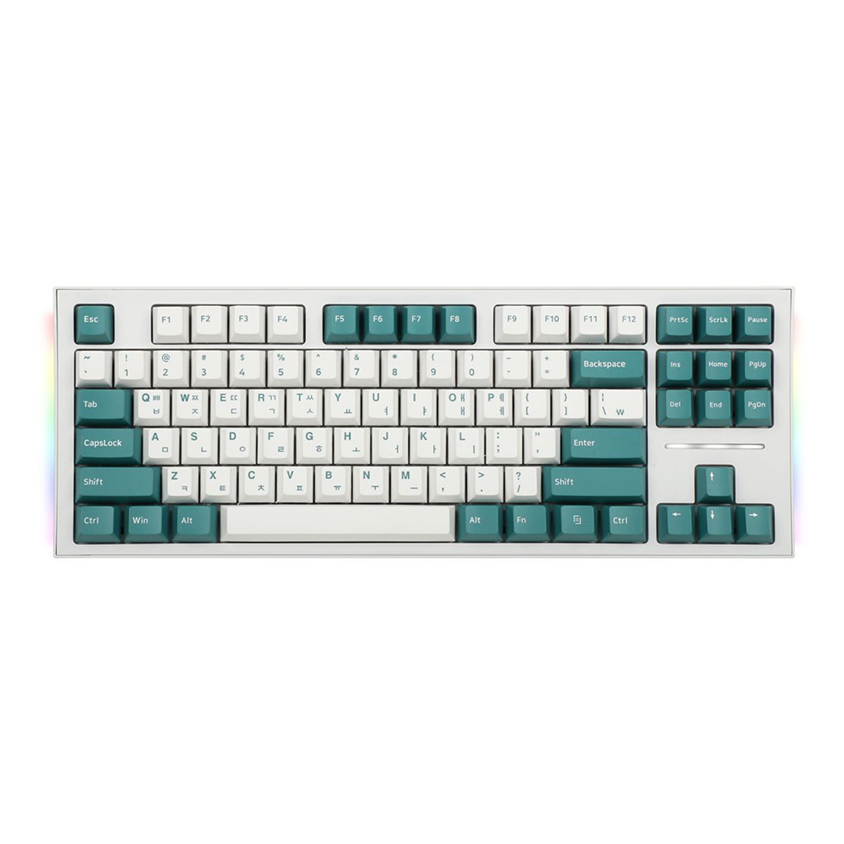 콕스(COX) CK01 TKL PBT SL 기계식 키보드(민트/화이트 저소음백축)