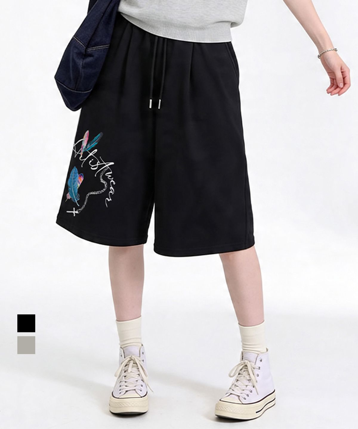아티스트웨어(ARTISTWEAR) [ATW] 페더크로스 버뮤다팬츠 - 2COLOR