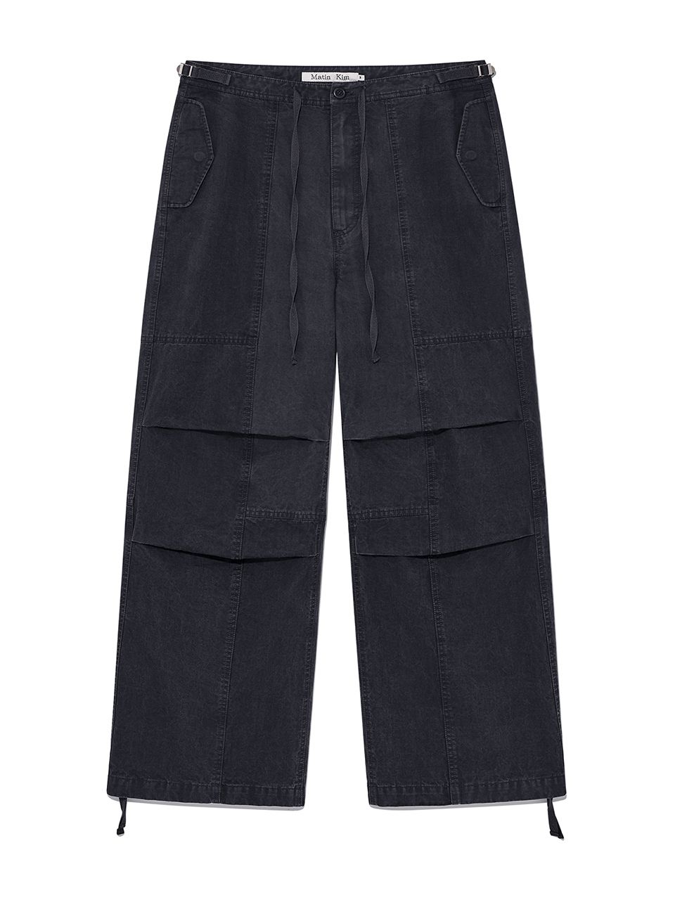 無料配送 ◆ MATIN KIM ◆ PATCH POINT WASHED COTTON PANTS MUSINSA | MATIN KIM PATCH POINT WASHED COTTON PANTS IN CHARCOAL