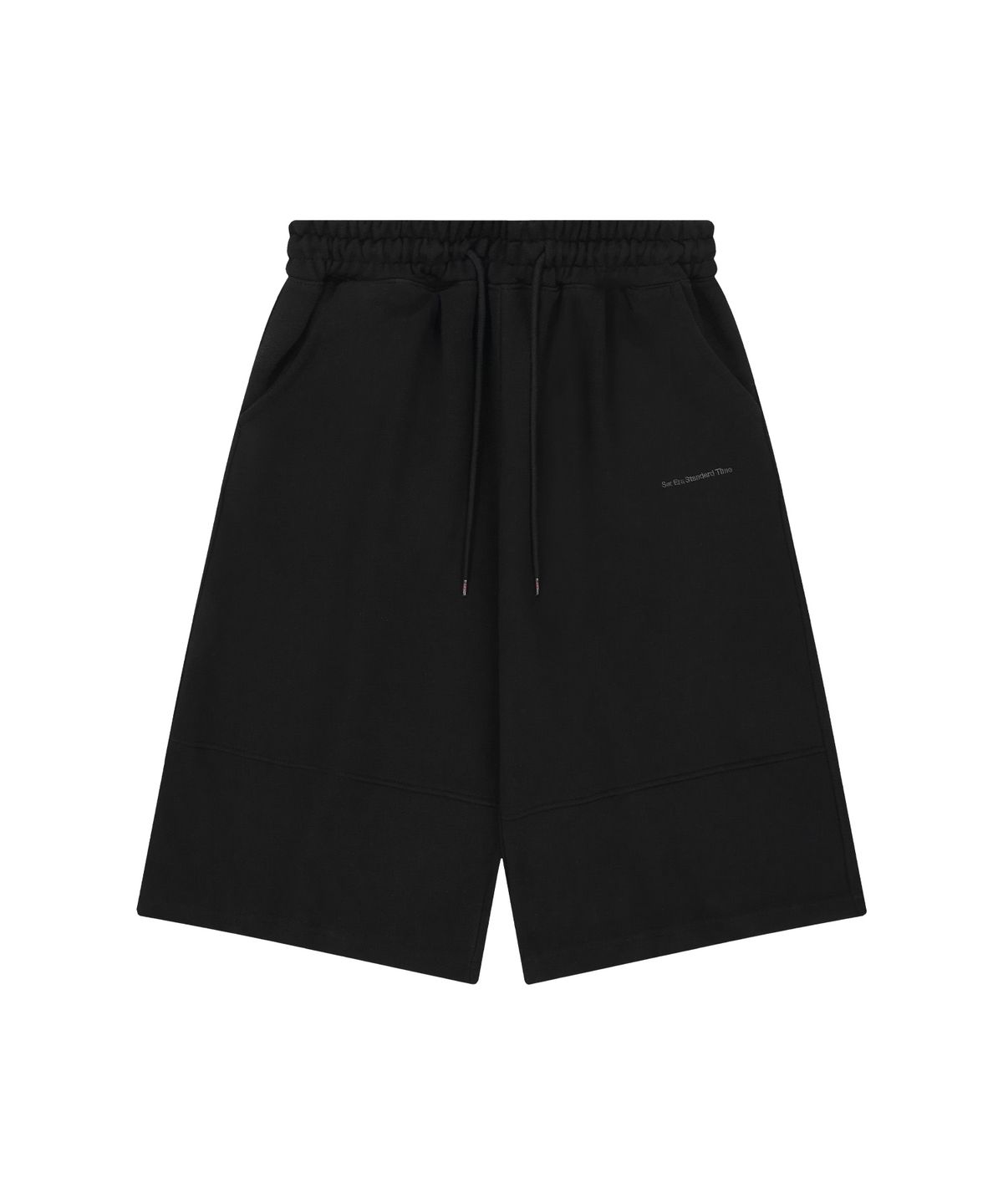에스이에스티(S'EST) Relaxed Bermuda Shorts Black