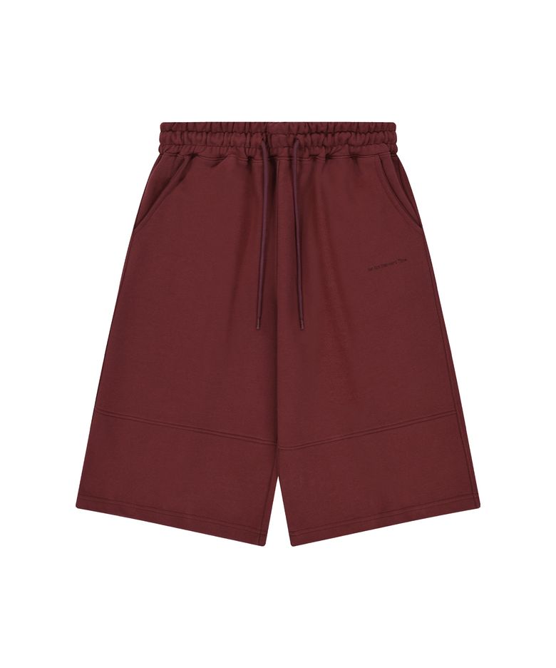 Relaxed Bermuda Shorts Burgundy