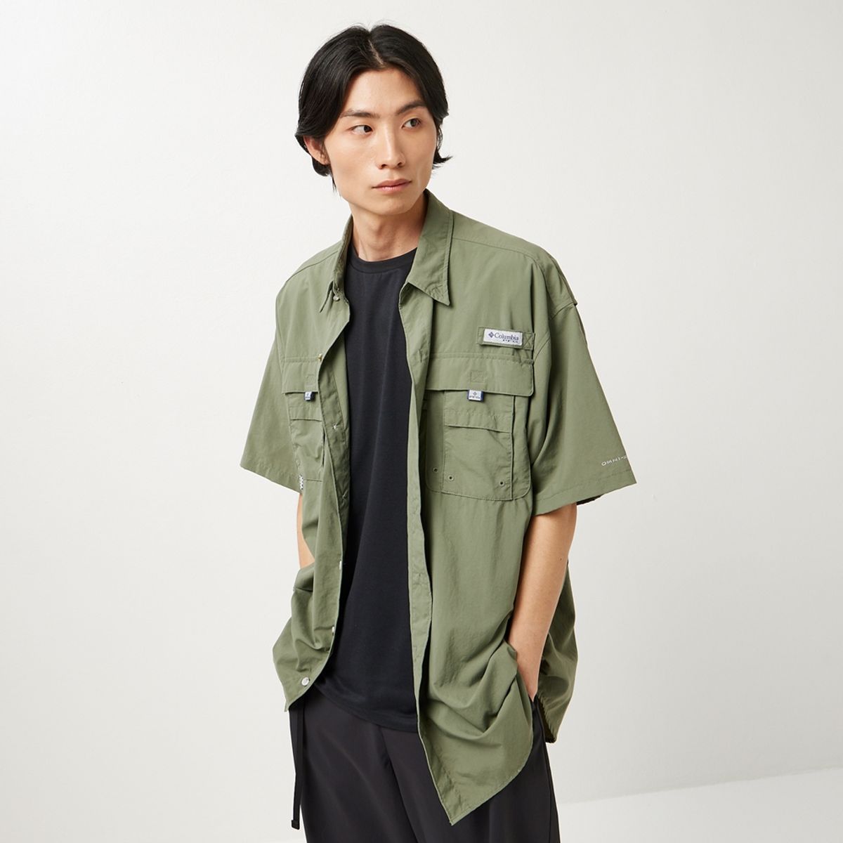 컬럼비아(COLUMBIA) 공용 PFG 바하마 II 반팔 셔츠