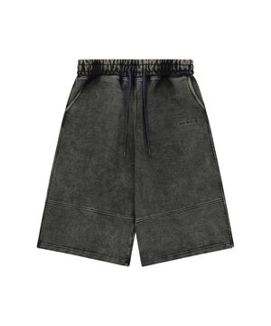 Washed Bermuda Shorts Black