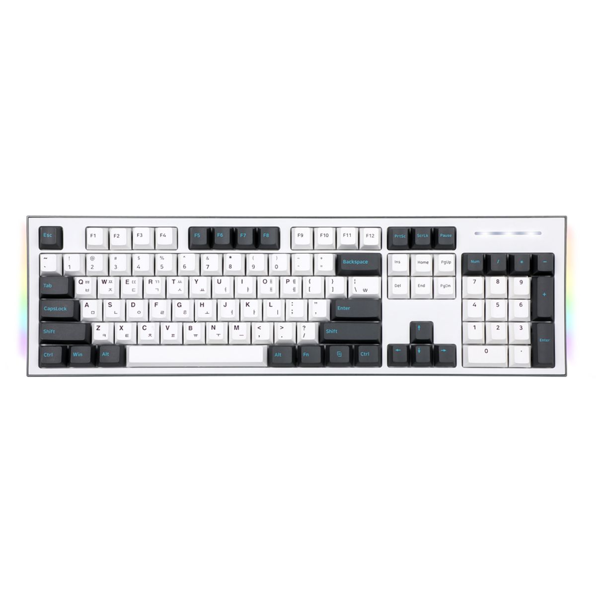 콕스(COX) CK01 PBT 이색사출 사이드 RGB 기계식 키보드