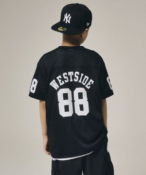 메쉬 풋볼 오버 저지 (블랙)