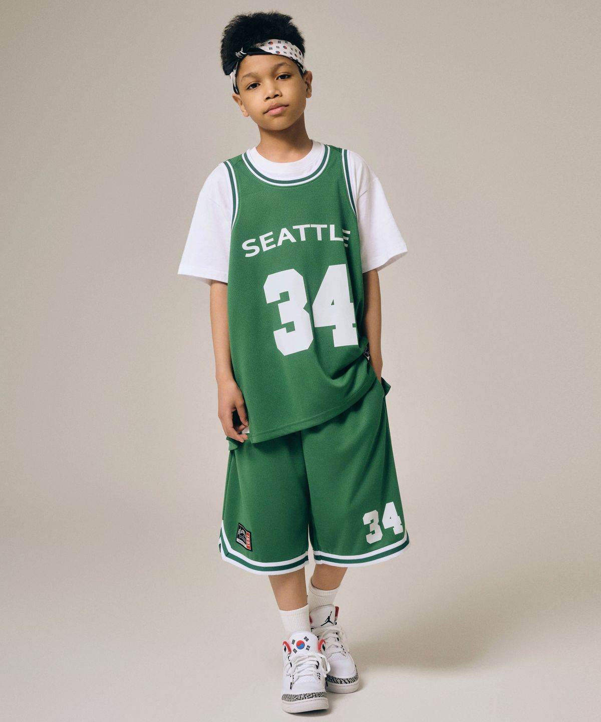 테이크이지 키즈(TAKEASY KIDS) 바스켓볼 셋업 (그린)