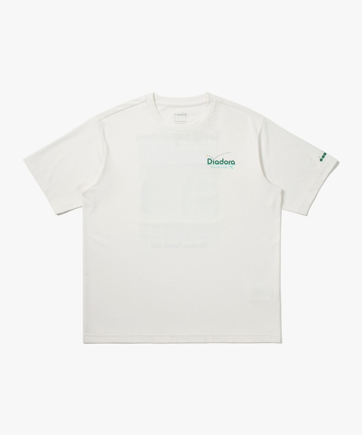 디아도라(diadora) AIRTEX 테니스코트 반팔 티셔츠 OFF WHITE