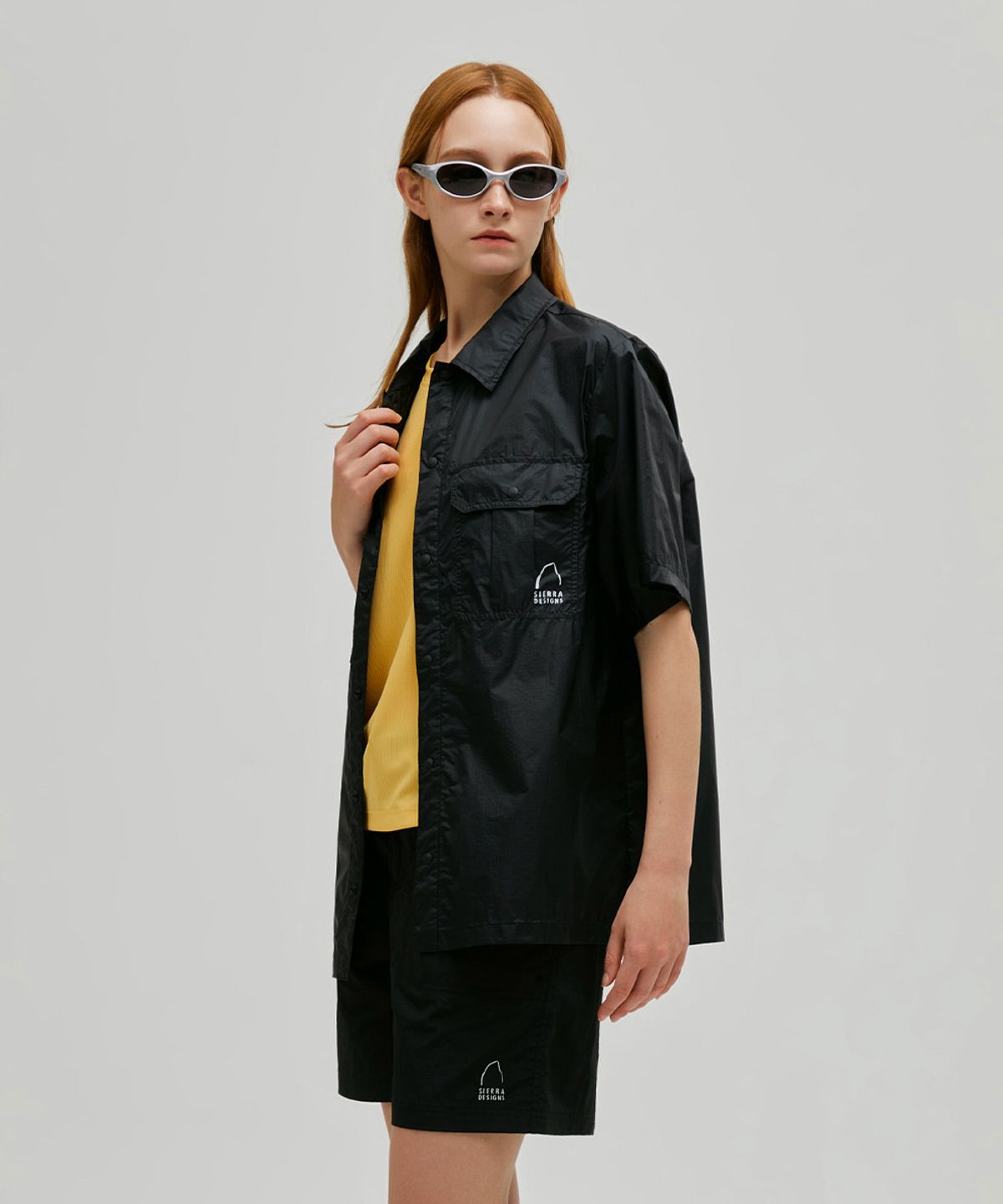 시에라디자인(SIERRA DESIGNS) 로웰(ROWELL) 경량 반팔 셔츠 BLACK