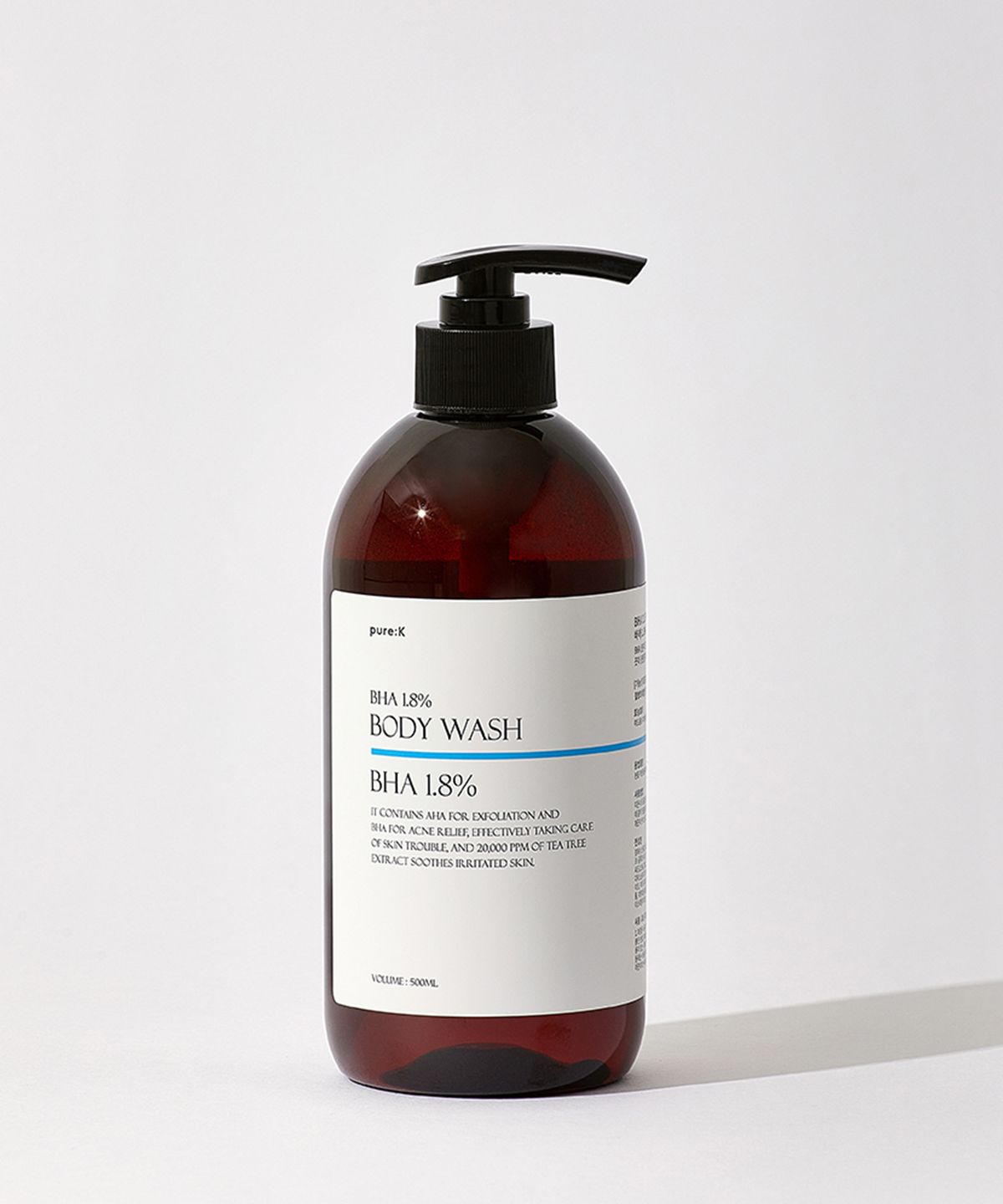퓨어케이(PURE K) BHA 1.8% 트러블 케어 바디워시 라임앤바질만다린 500ml