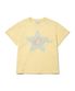 우먼즈 스타 스프레이 반팔티셔츠_옐로우