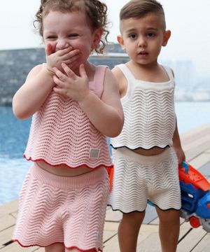 [KIDS] 웨이브 SET 핑크