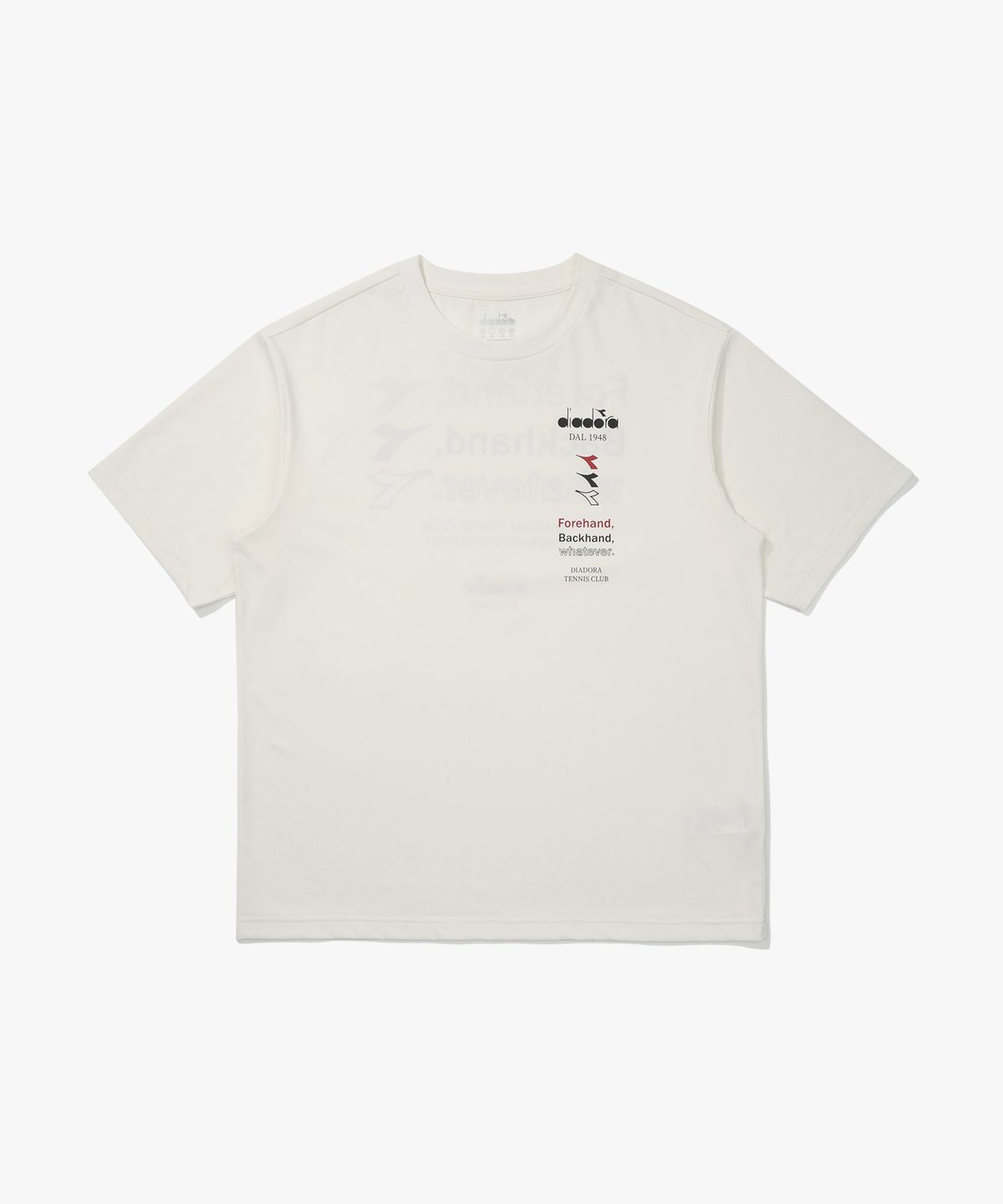 디아도라(diadora) AIRTEX 레터링 반팔 티셔츠 OFF WHITE