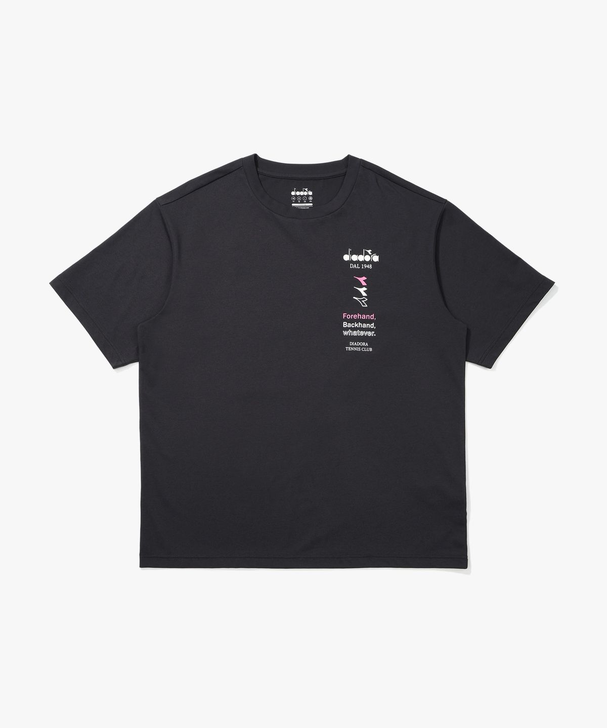 디아도라(diadora) AIRTEX 레터링 반팔 티셔츠 GREY