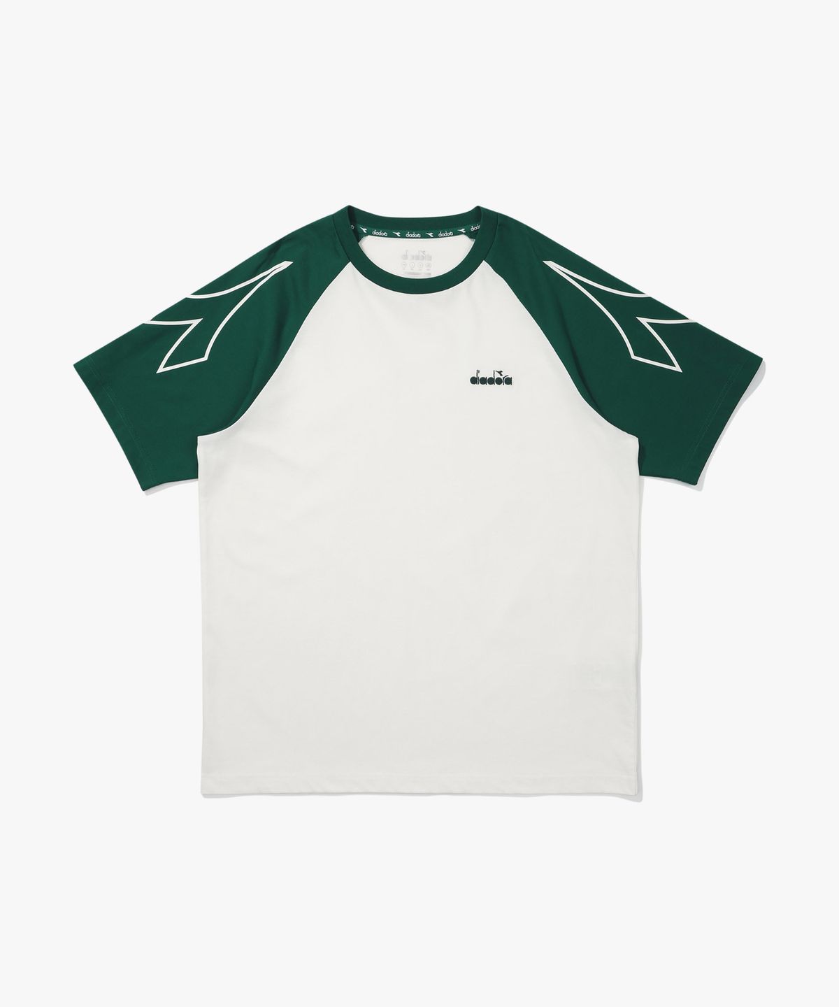 디아도라(diadora) 벤토 래글런 반팔 티셔츠 OFF WHITE