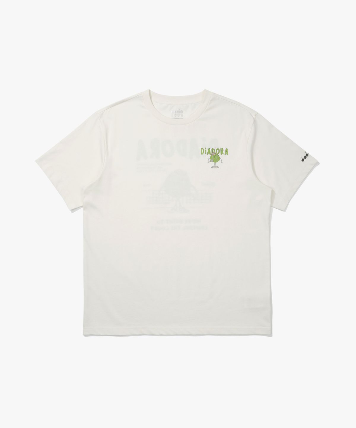 디아도라(diadora) 테니스볼 그래픽 반팔 티셔츠 OFF WHITE