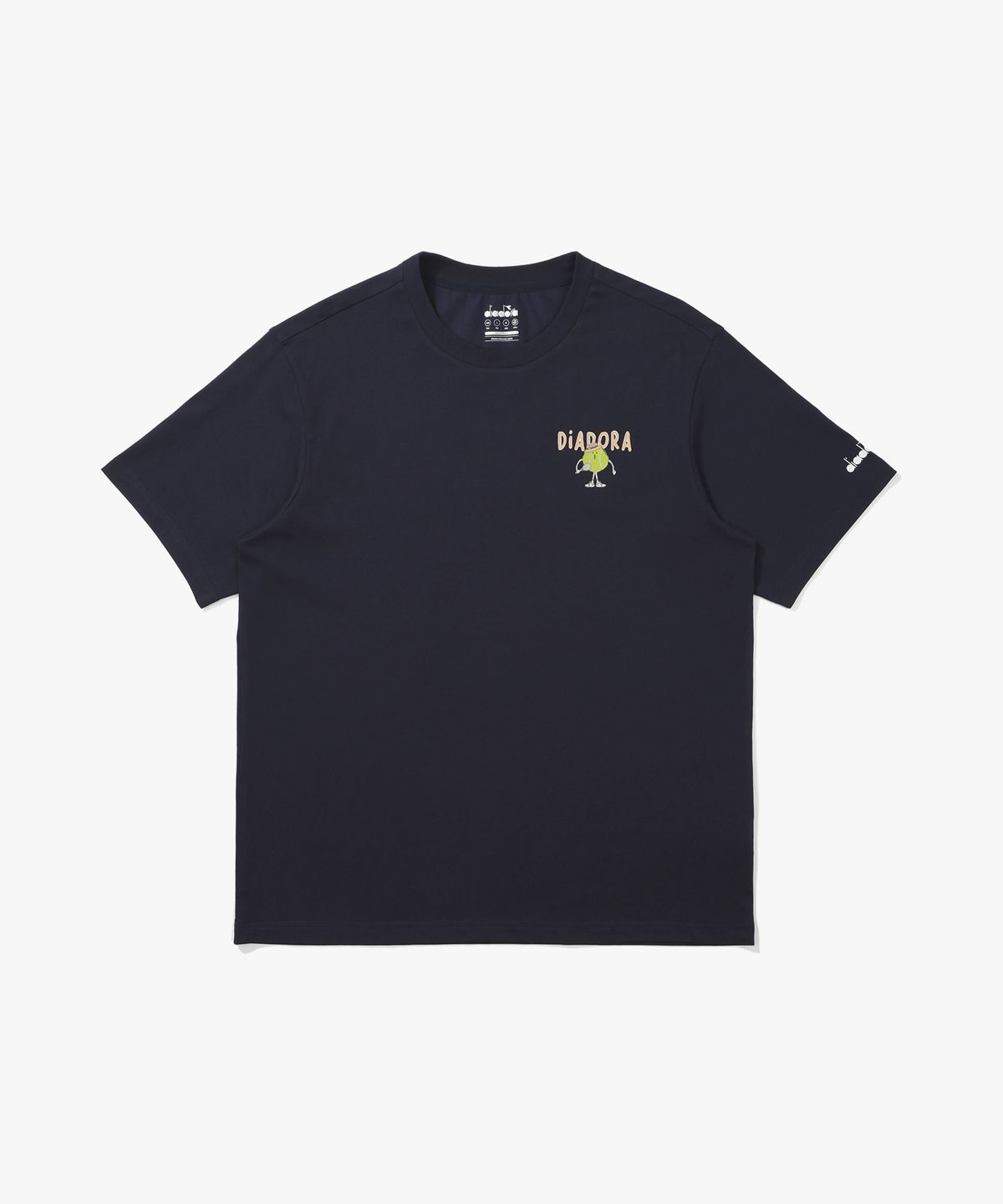 디아도라(diadora) 테니스볼 그래픽 반팔 티셔츠 NAVY