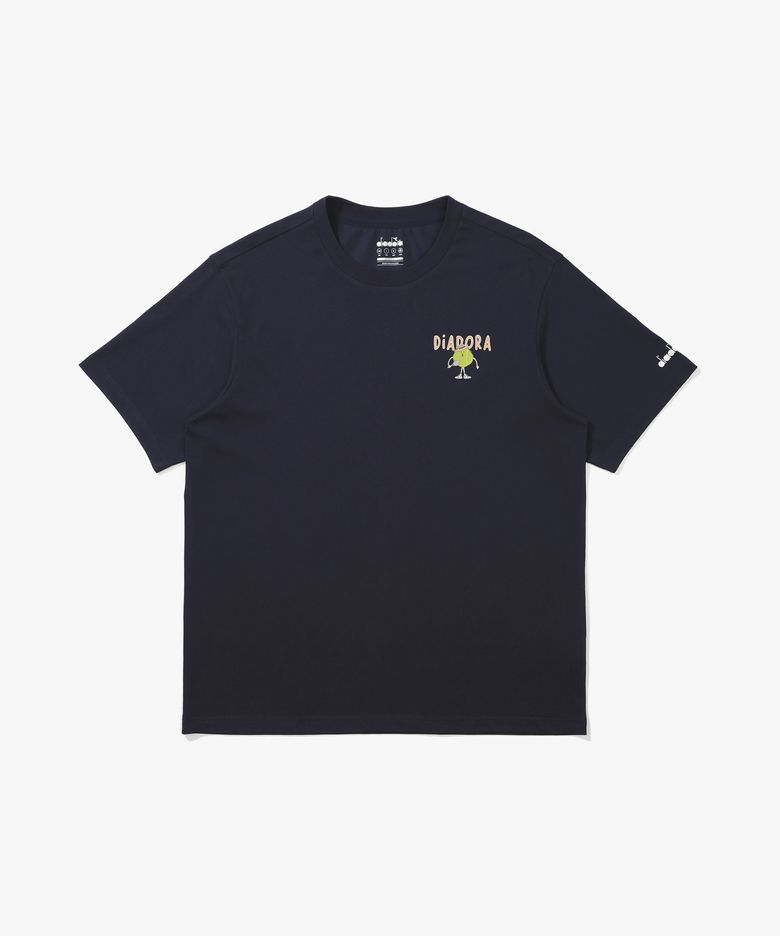 테니스볼 그래픽 반팔 티셔츠 NAVY