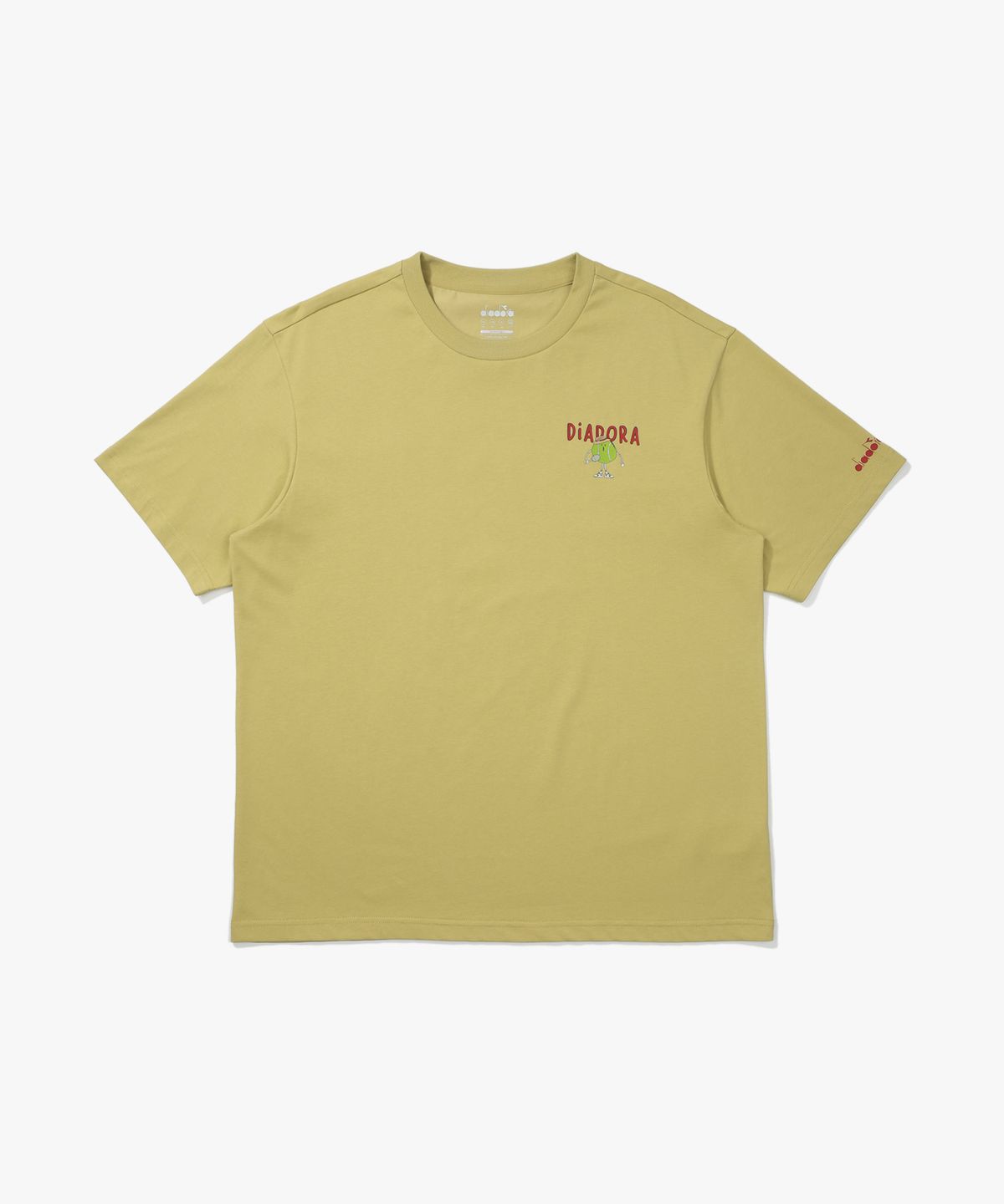디아도라(diadora) 테니스볼 그래픽 반팔 티셔츠 YELLOW