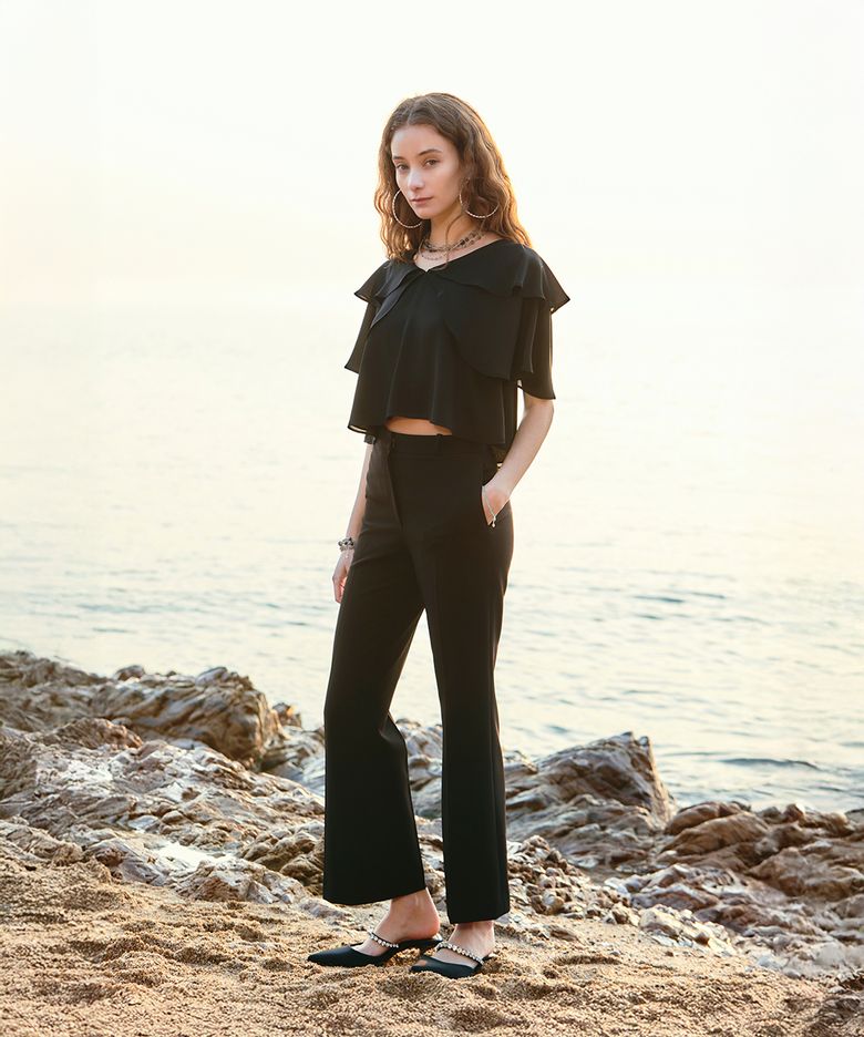 Flared Trousers_Black