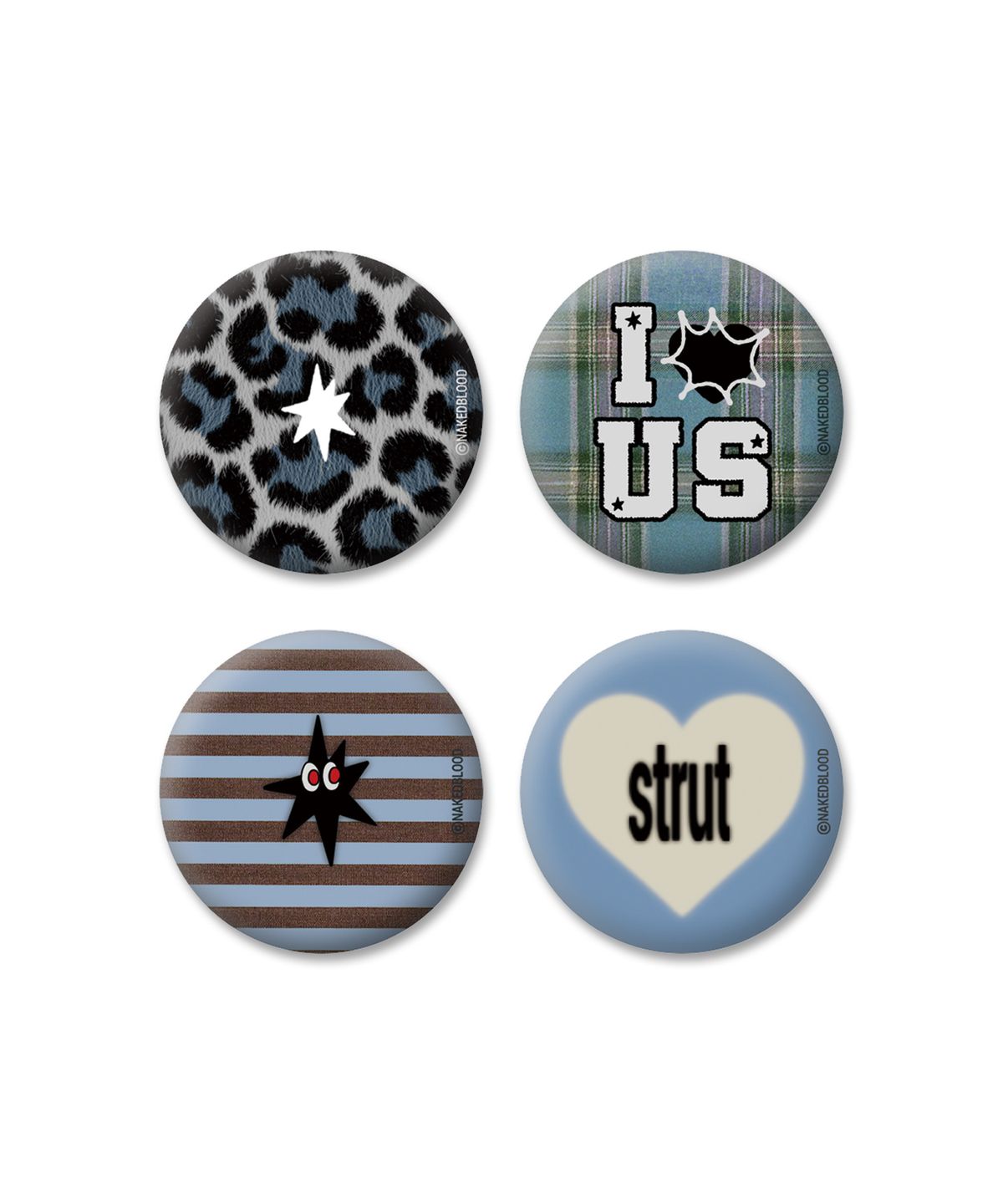 네이키드블러드(NAKEDBLOOD) NBD MIX & MOTIF Badge Set