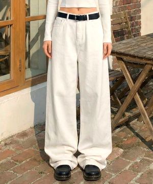 노멀 우먼 워싱 와이드 코튼 팬츠 6 Color [ULZP_1002]