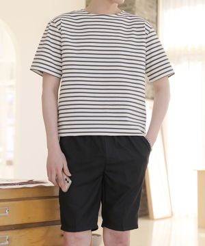 밴딩 심플 5부 반바지