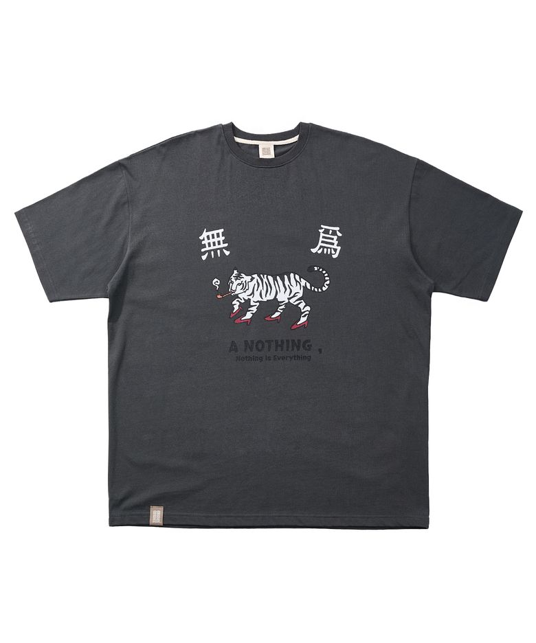 MU-WI PRT. BOX 1/2 TEE (Charcoal)