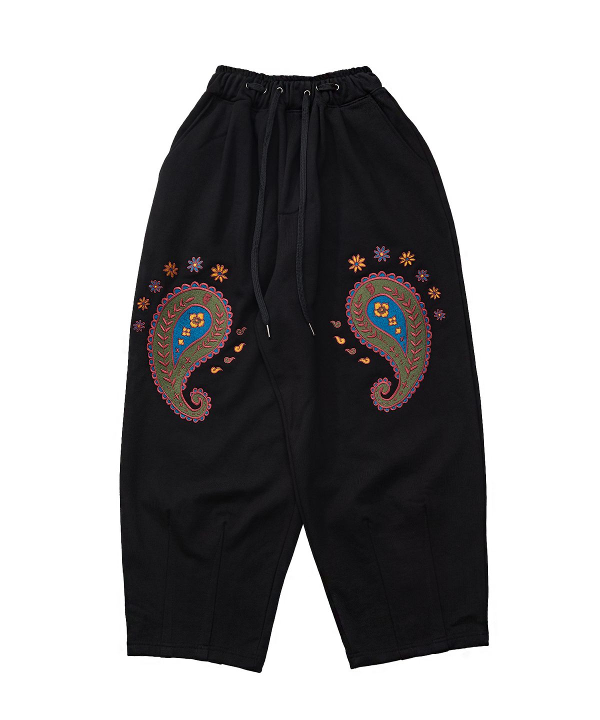 어낫띵(A NOTHING) PAISLEY EMB. H-T SWEAT PANTS (Black)