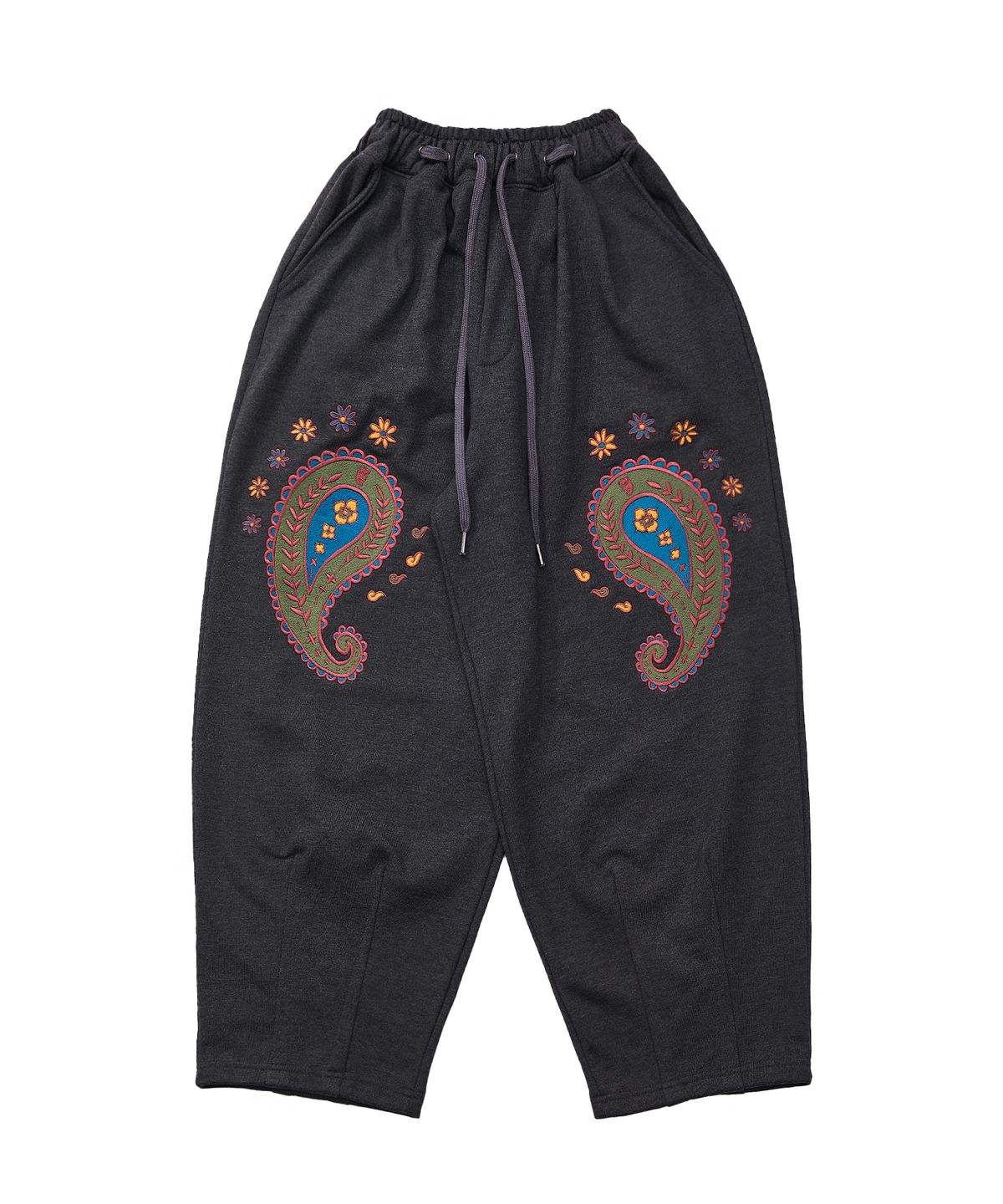 어낫띵(A NOTHING) PAISLEY EMB. H-T SWEAT PANTS (Charcoal)