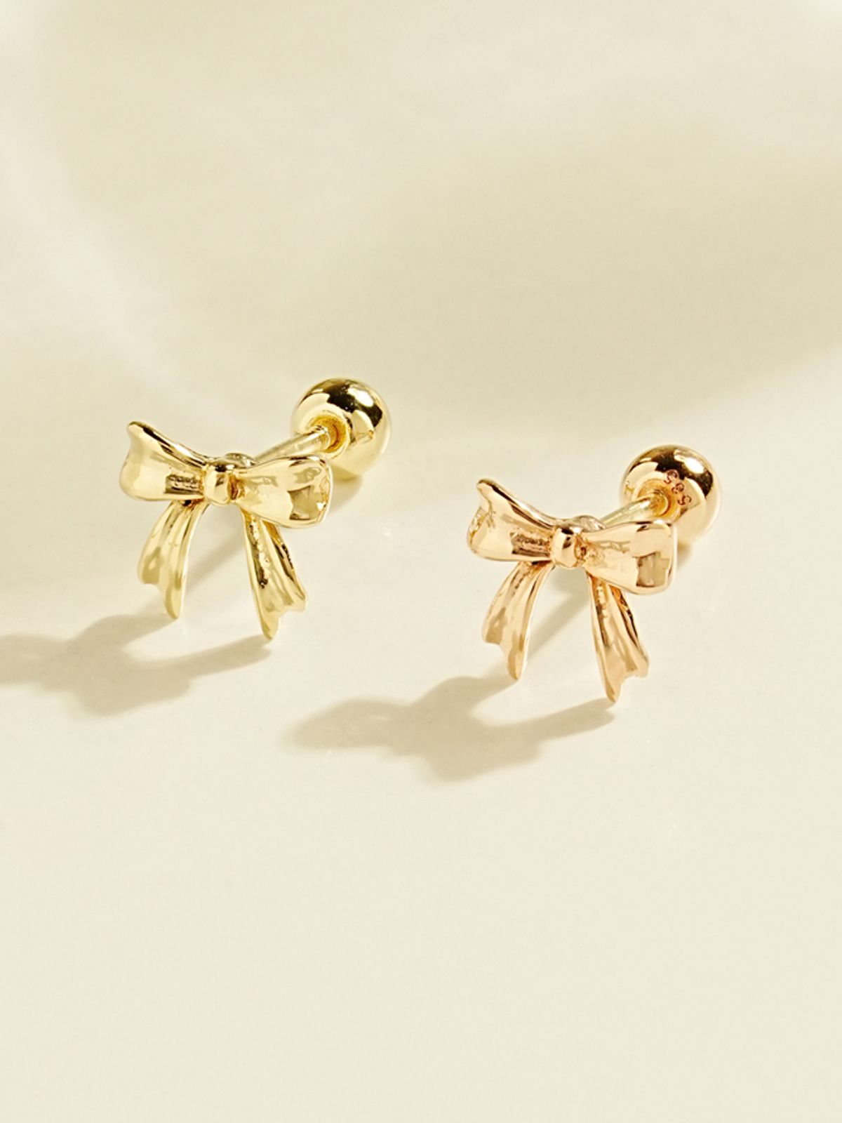 미니멀피어싱(MINIMALPIERCING) 14K 그레이스 리본 피어싱 귀걸이