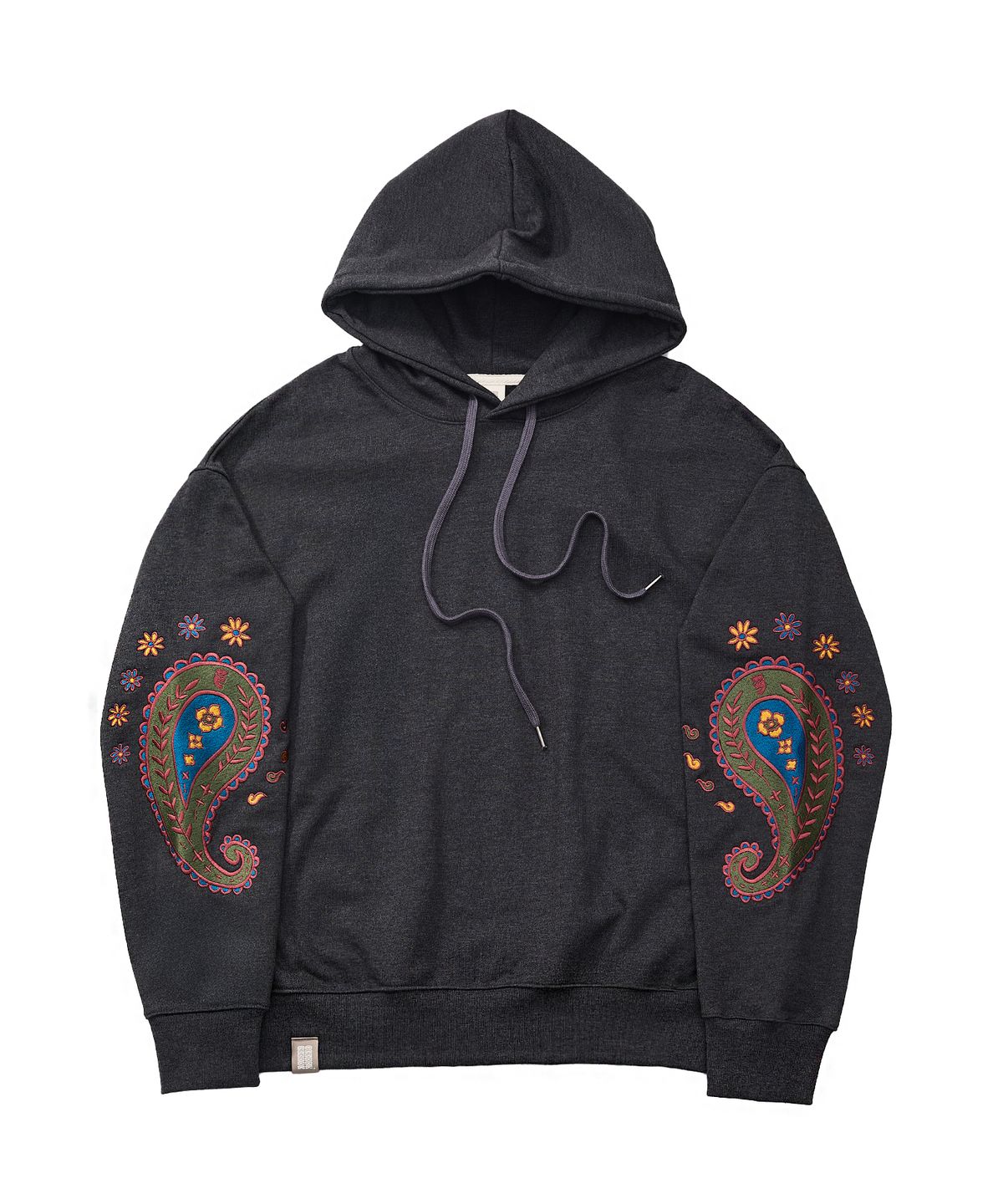 어낫띵(A NOTHING) PAISLEY EMB. H-T HOODY (Charcoal)