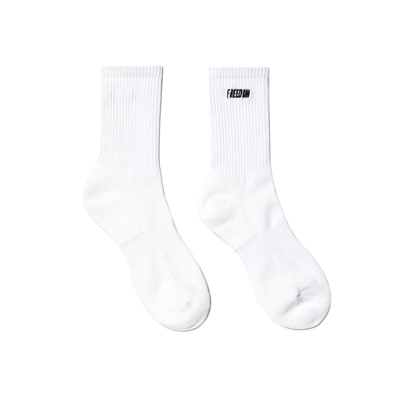 스몰 로고 삭스 (화이트) 3PACK