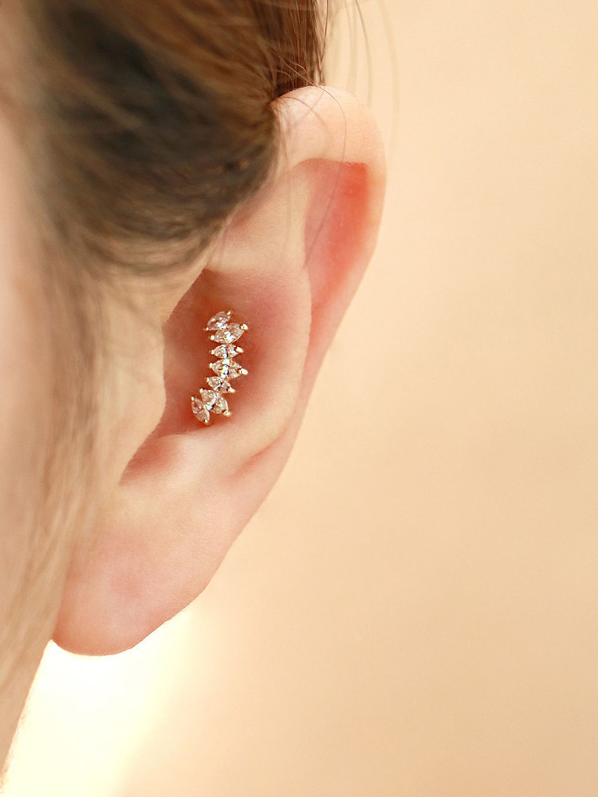 미니멀피어싱(MINIMALPIERCING) 14K 티아라 피어싱 귀걸이