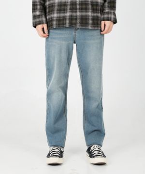 스판 워싱 일자 데님 팬츠